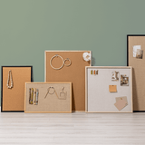 60 x 40 cm. Hessian opslagstavle med træramme – image 2