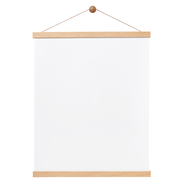 Magnet rammeskinne i egetræ, 41 cm. – image 1