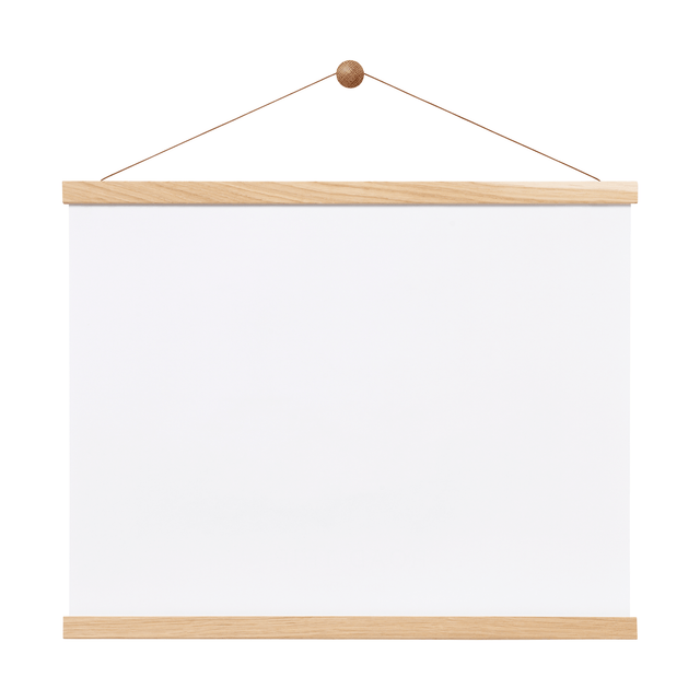 Magnet rammeskinne i egetræ, 51 cm. – image 1