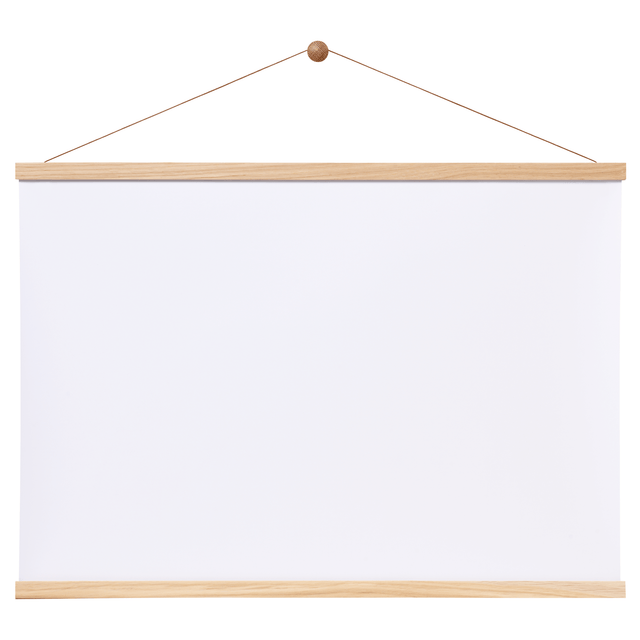 Magnet rammeskinne i egetræ, 71 cm. – image 1