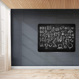 117 x 87 cm. Magnetisk, sort kridttavle uden ramme – image 7