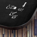 117 x 87 cm. Magnetisk, sort kridttavle uden ramme – image 4