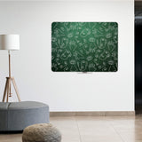 117 x 87 cm. Magnetisk, grøn kridttavle uden ramme