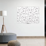 117 x 87 cm. Whiteboard uden ramme