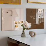 45 x 45 cm. Pudder Magnetisk Glastavle