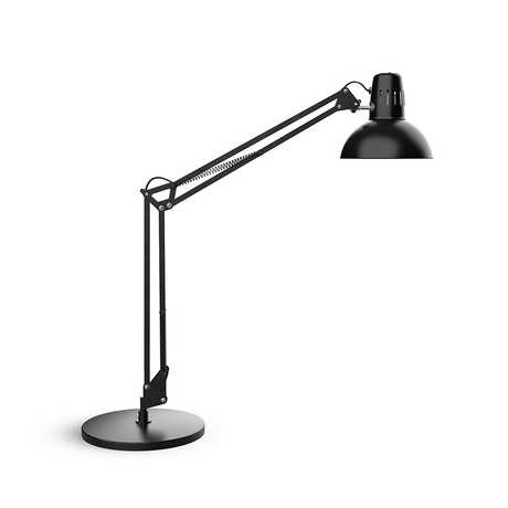 Sort arkitektlampe | LED Arkitektlampe med fod, sort  | Officely