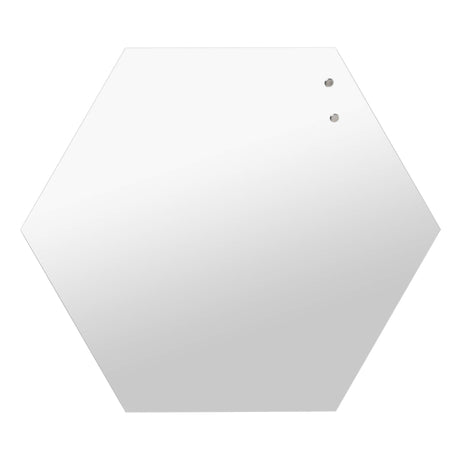 Sekskantet spejl | Hexagonal 42 cm. Spejl / Magnetisk glastavle  | Officely