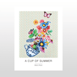 Kunstplakat  "A cup of summer" 30 x 40 cm.