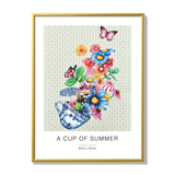 Poster a cup of summer 30x40cm gold frame 17115.png