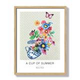 Poster a cup of summer 30x40cm oak frame 17115.png
