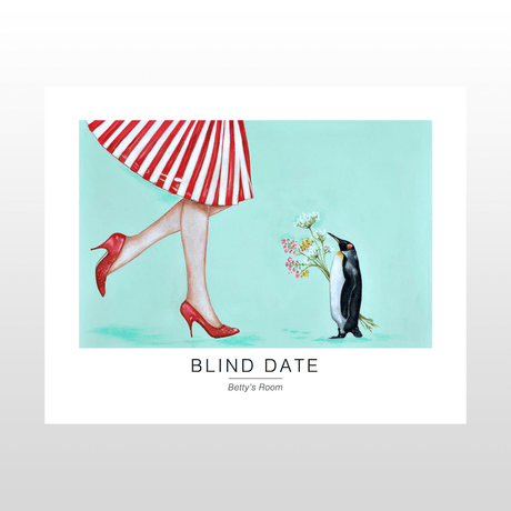 Kunstplakat  "Blind date" 50 x 40 cm.