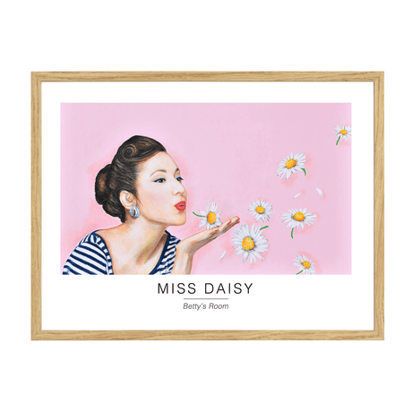Poster miss daisy 40x30cm oak frame 17100.png