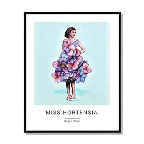 Poster miss hortensia 40x50cm black frame 17105.png