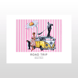 Kunstplakat  "Road trip" 40 x 30 cm.