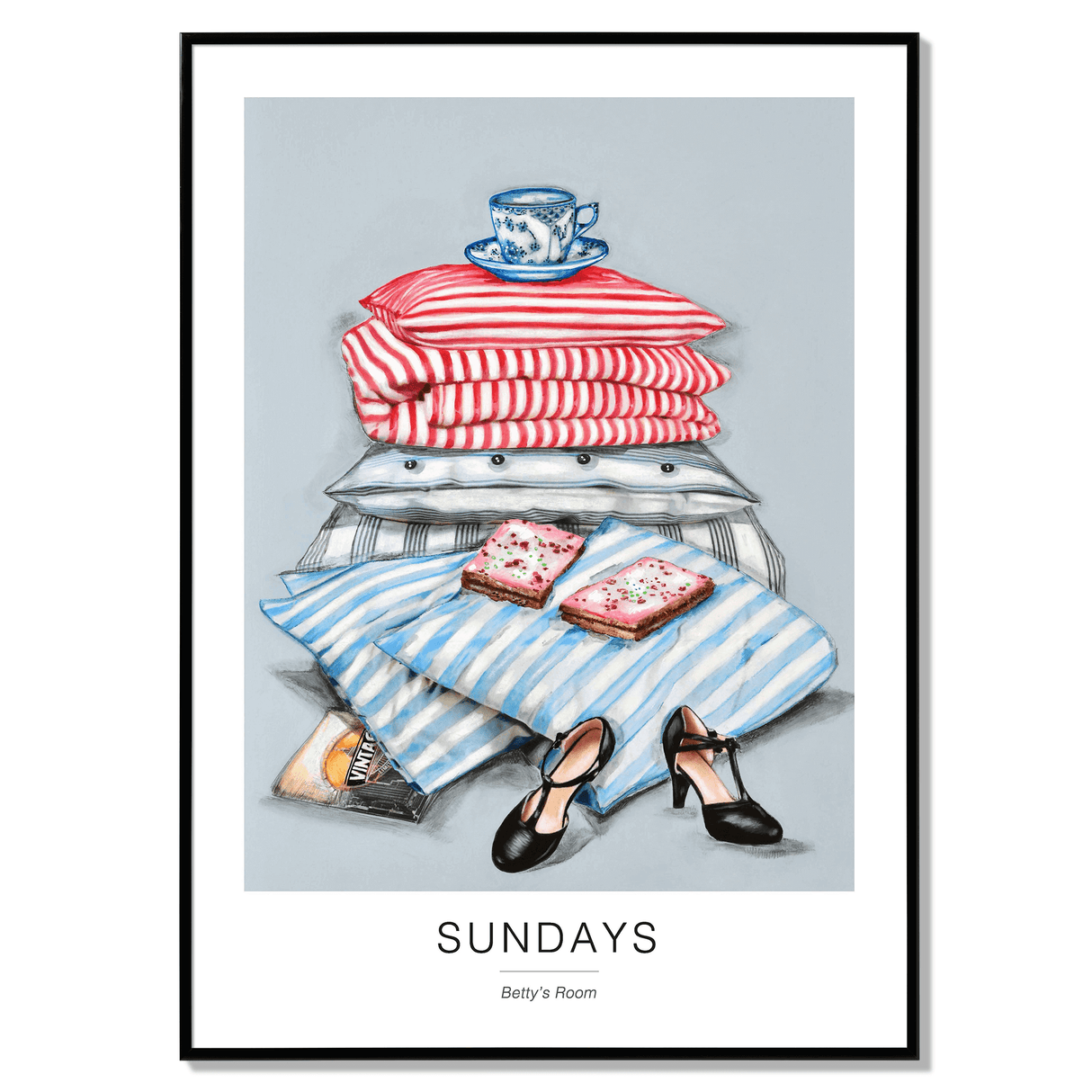 Poster sundays 50x70cm black frame 17114 17030.png