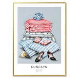 Poster sundays 50x70cm gold frame 17114 17010.png