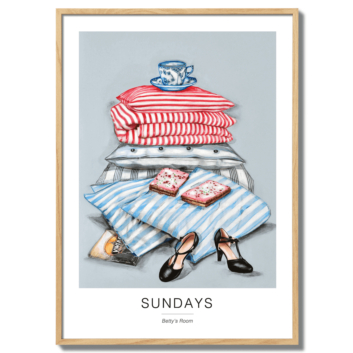Poster sundays 50x70cm oak frame 17114 17060.png
