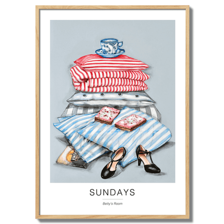 Poster sundays 50x70cm oak frame 17114 17060.png