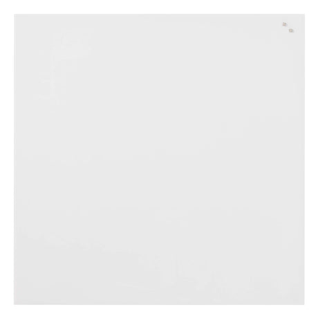 Kvadrat glastavle hvid 100 x 100 | 100 x 100 cm. PURE White Magnetisk glastavle  | Officely