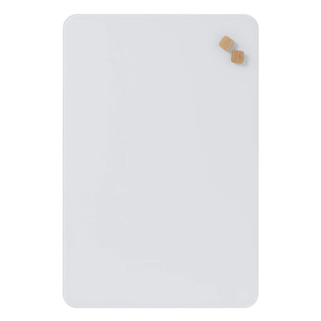 Naga A/S 40 x 60 cm. PURE White Magnetisk Glastavle – Glastavler (billede 1)