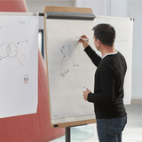 Rocada Natur mobil flipchart whiteboard og bord i et