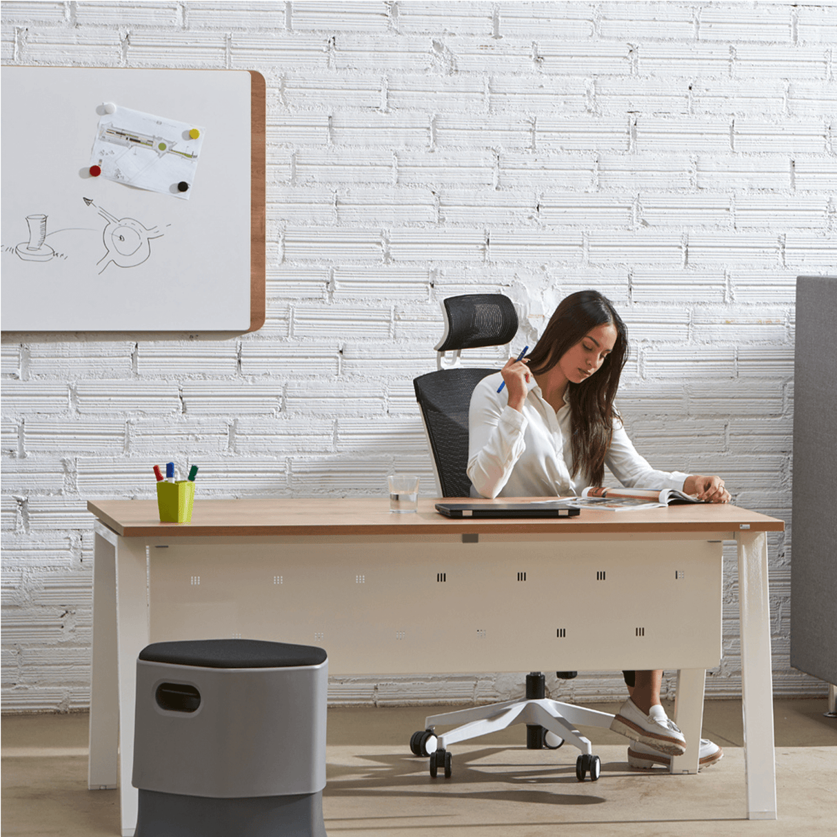 Rocada Natur whiteboard 100 x 150 cm.