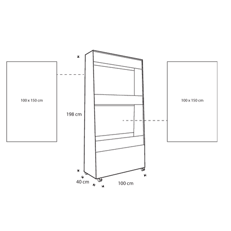 Rocada natur mobil double sided whiteboard 14420 dimensions.png