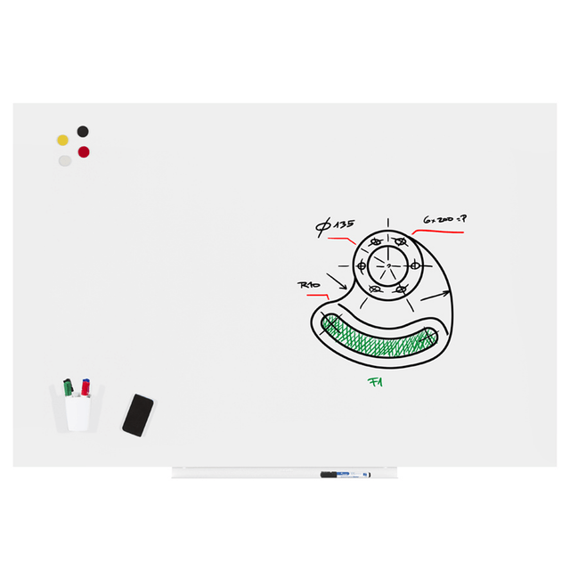 Naga A/S Rocada SkinWhiteboard PRO overflade 100 x 150 cm. – Whiteboards (billede 1)