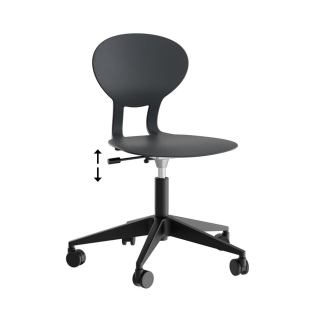 Form o Miljö Stol Rocka 3079L Sort – Skolestole