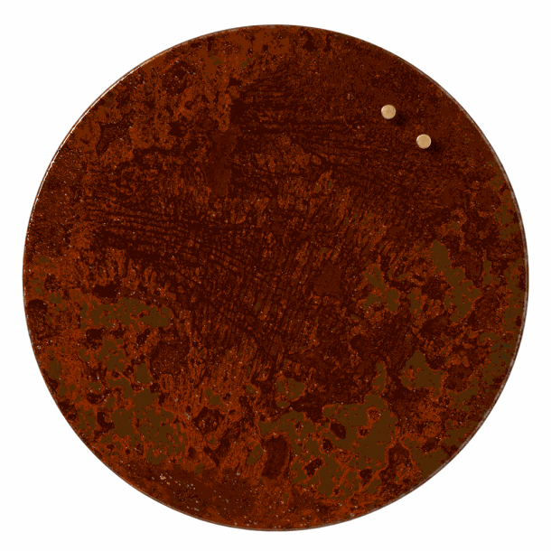 Cirkel 35 cm rust | Cirkel 35 cm. Magnetisk metaltavle. Rusten  | Officely