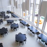 Stol Ruth, sortbejdset massiv birk – image 2