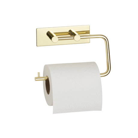 Naga A/S Selvklæbende toiletrulleholder 15,5 x 10,5 cm. Guld look – Selvklæbende tilbehør (billede 2)