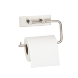 Selvklæbende toiletrulleholder 15,5 x 10,5 cm. Børstet krom