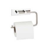 Selvklæbende toiletrulleholder 15,5 x 10,5 cm. Blank krom