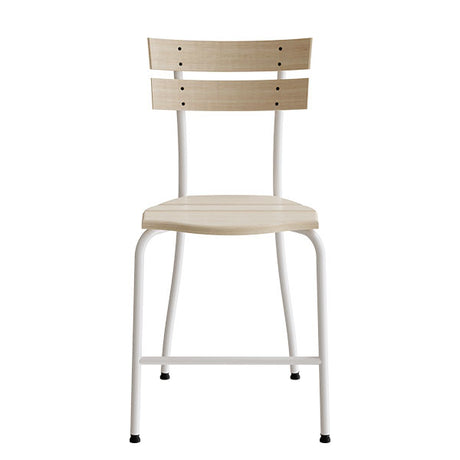 Stol Suzette 146, massiv birk, hvidt stel – image 2