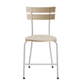 Stol Suzette 146, massiv birk, hvidt stel – image 4