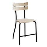 Stol Suzette 146, massiv birk, sort stel – image 2