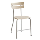 Stol Suzette 146, massiv birk, alu stel – image 1