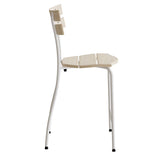 Stol Suzette 146, massiv birk, hvidt stel – image 2