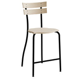 Stol Suzette 146, massiv birk, sort stel – image 2