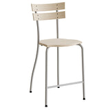 Stol Suzette 146, massiv birk, alu stel – image 1