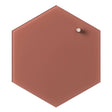 Hexagonal 21 cm | Hexagonal 21 cm. Terracotta Magnetisk glastavle  | Officely