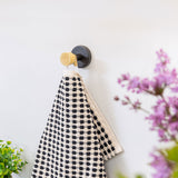 Håndklædekrog Bambus Sort – image 2