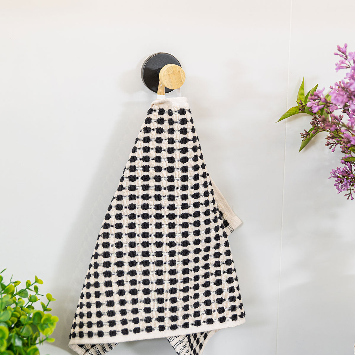 Håndklædekrog Bambus Sort – image 5