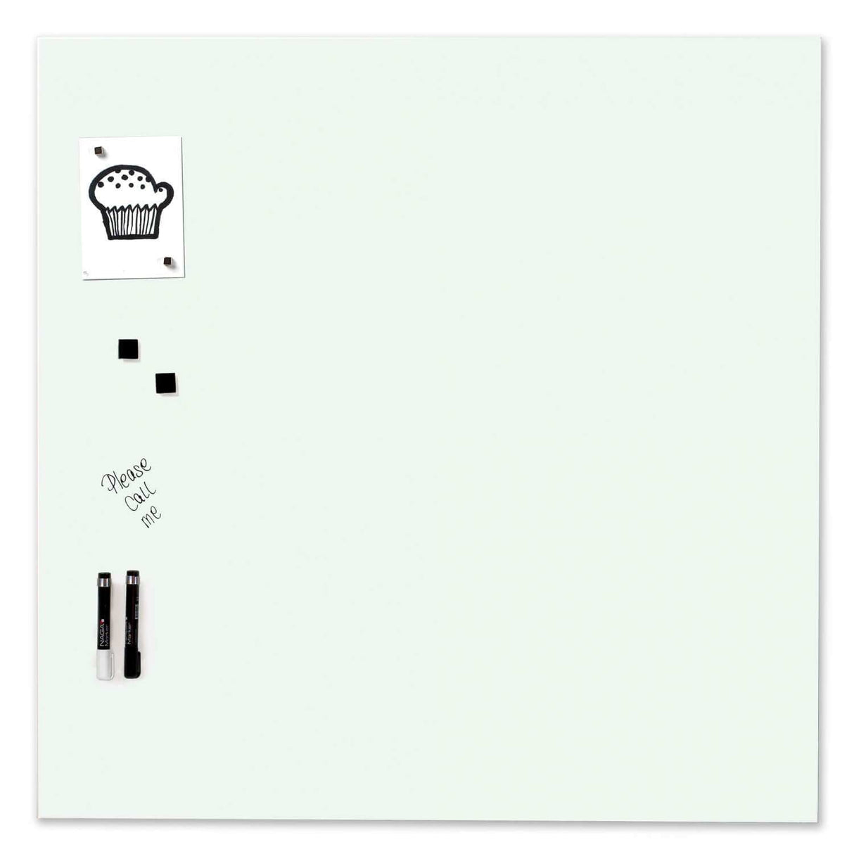 Hvid Magnetisk Glastavle 100 x 100 | 100 x 100 cm. Hvid Magnetisk Glastavle  | Officely