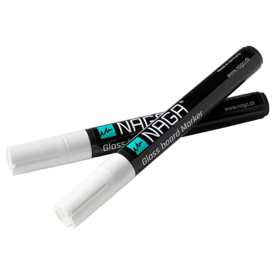 Hvid glas marker | 4,5 mm. Hvid Glastavle marker, Dry erase  | Officely