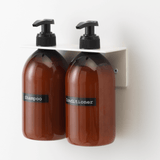 White shampoo holder 2 pcs shampoo 71772.png