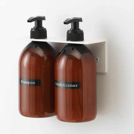 White shampoo holder 2 pcs shampoo 71772.png