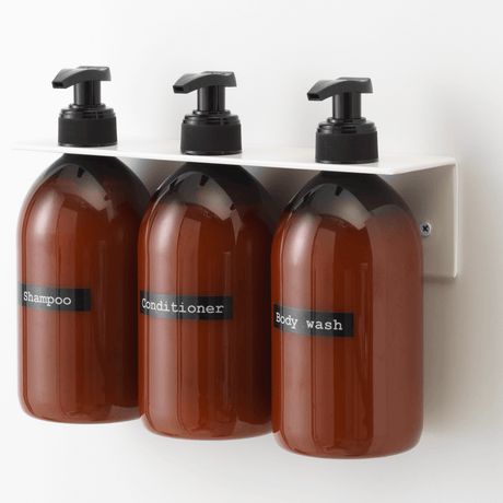 White shampoo holder 3 pcs shampoo 71774.png