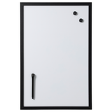 60 x 40 cm. Whiteboard med sort ramme